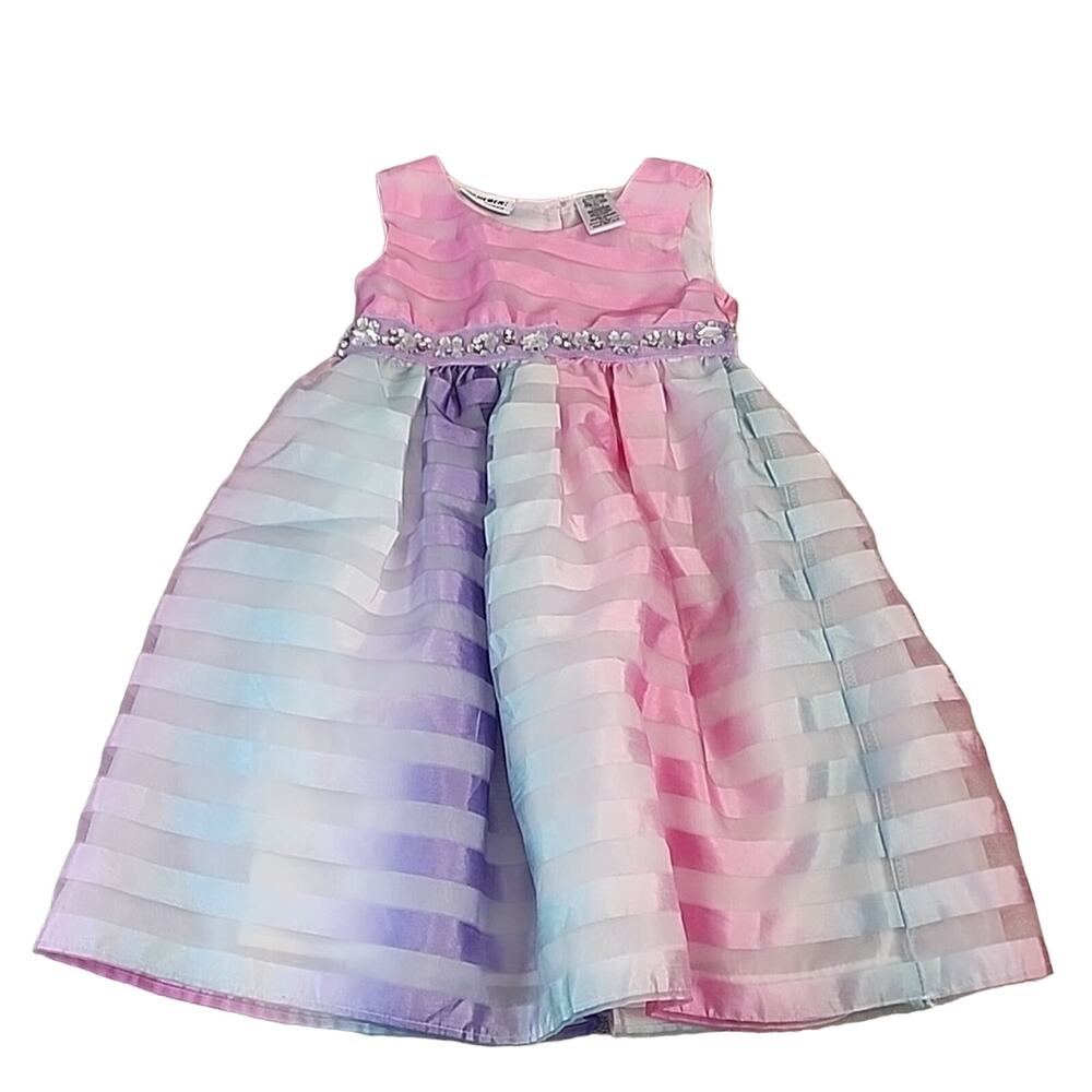 Blueberi Boulevard Sleeveless Ombre Dress, 4